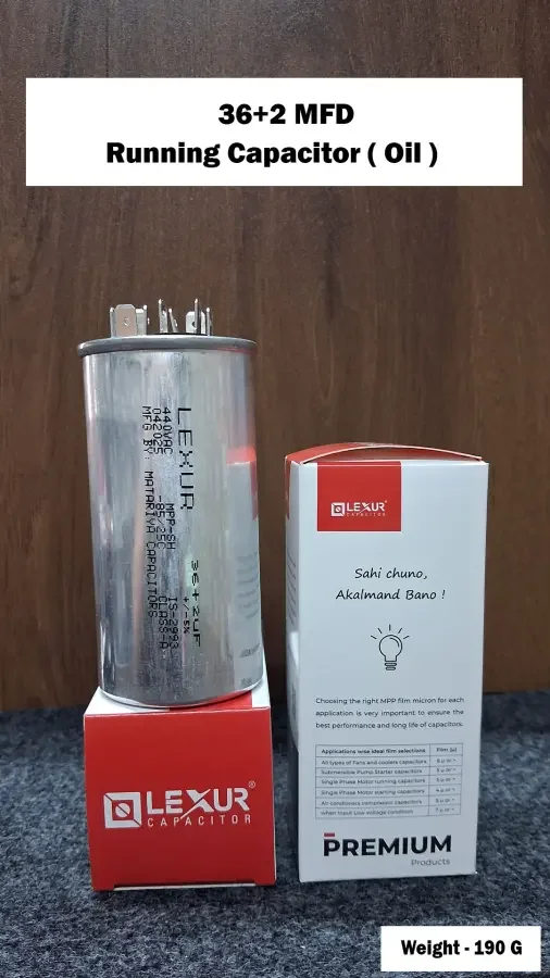 36+2 MFD Running Capacitor ( Oil )