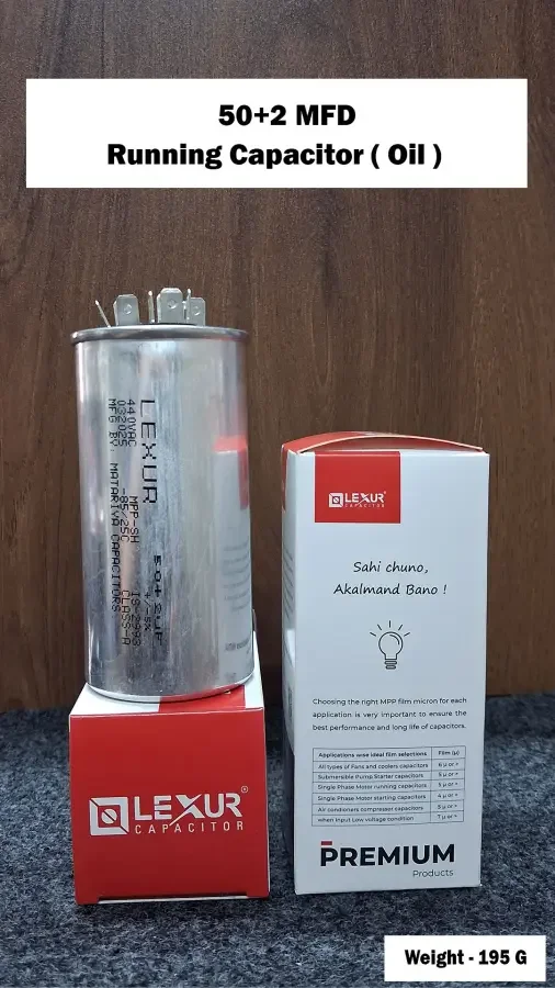 50+2 MFD Running Capacitor ( Oil )