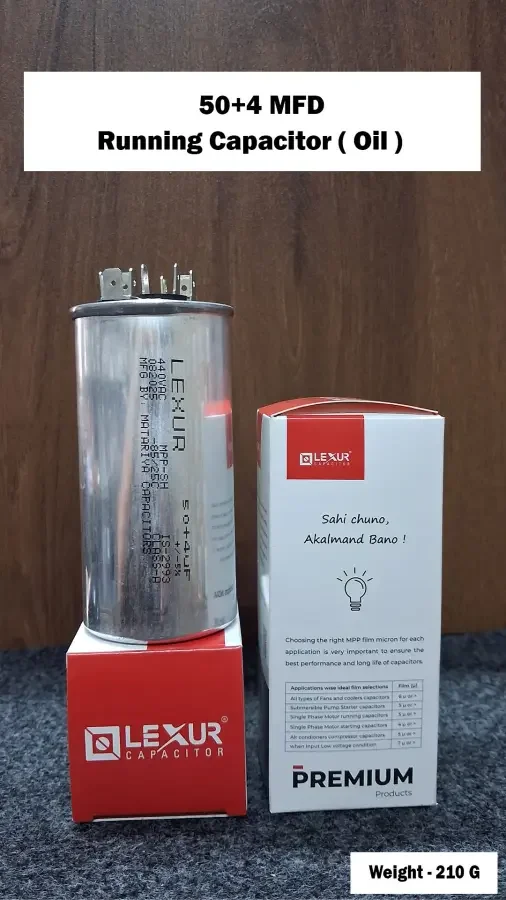50+4 MFD Running Capacitor ( Oil )