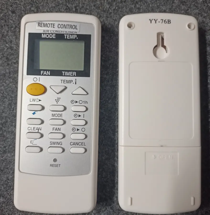 Remote 76B Y