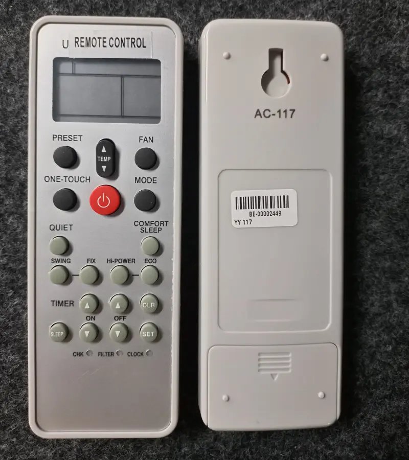 Remote 117 Y