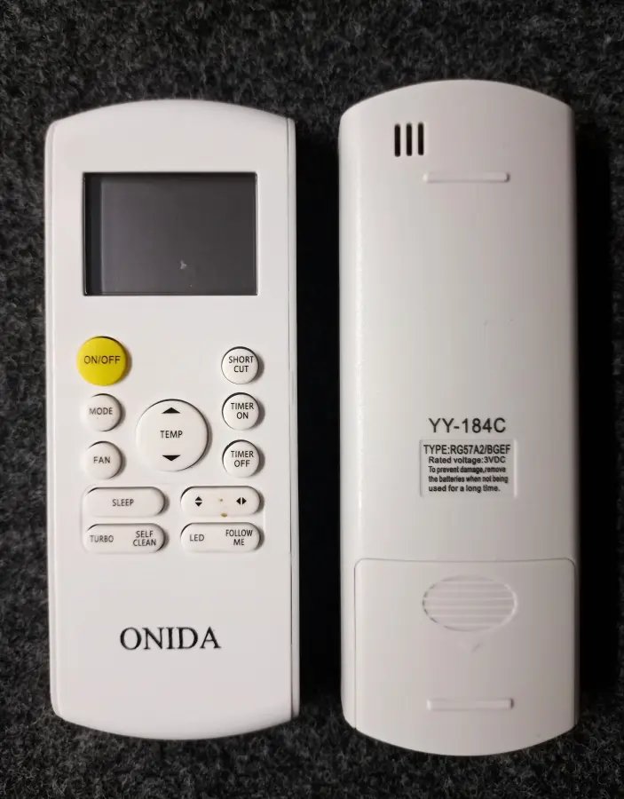 Remote 184C Y