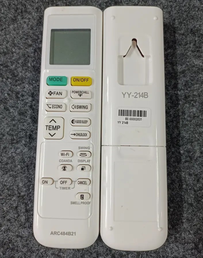 Remote 214B Y