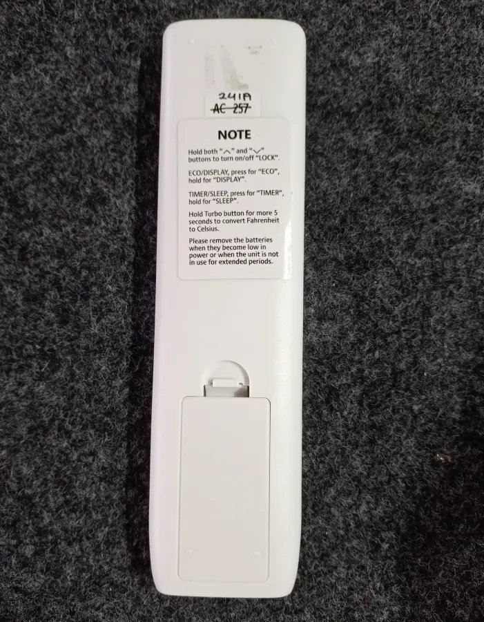 Remote 241A LIGHT Y