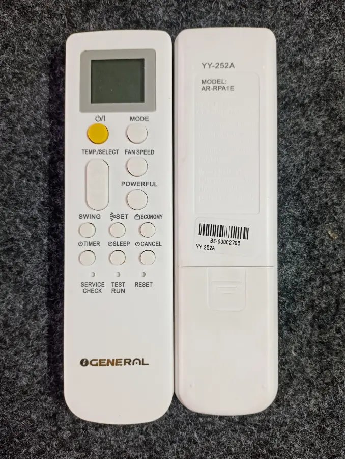 Remote 252A Y