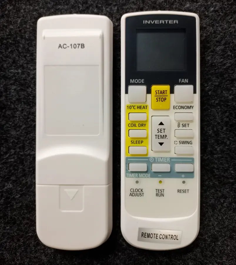 Remote 107B Y