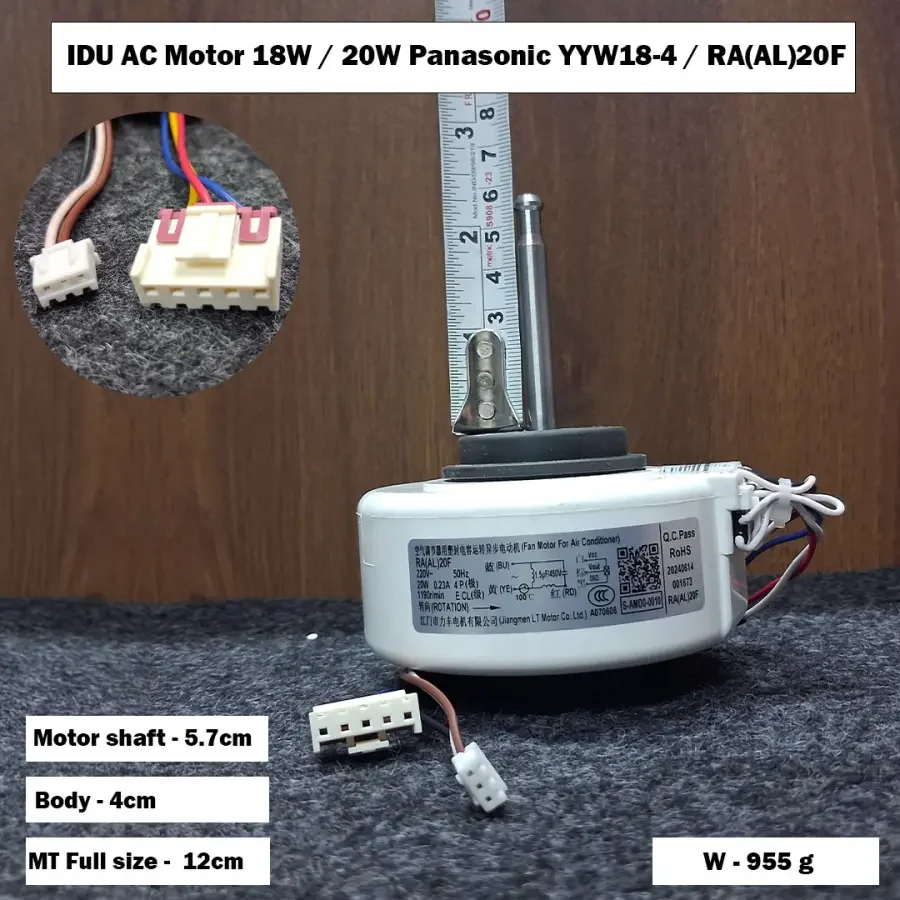 IDU AC Motor 18W / 20W Panasonic YYW18-4 / RA(AL)20F