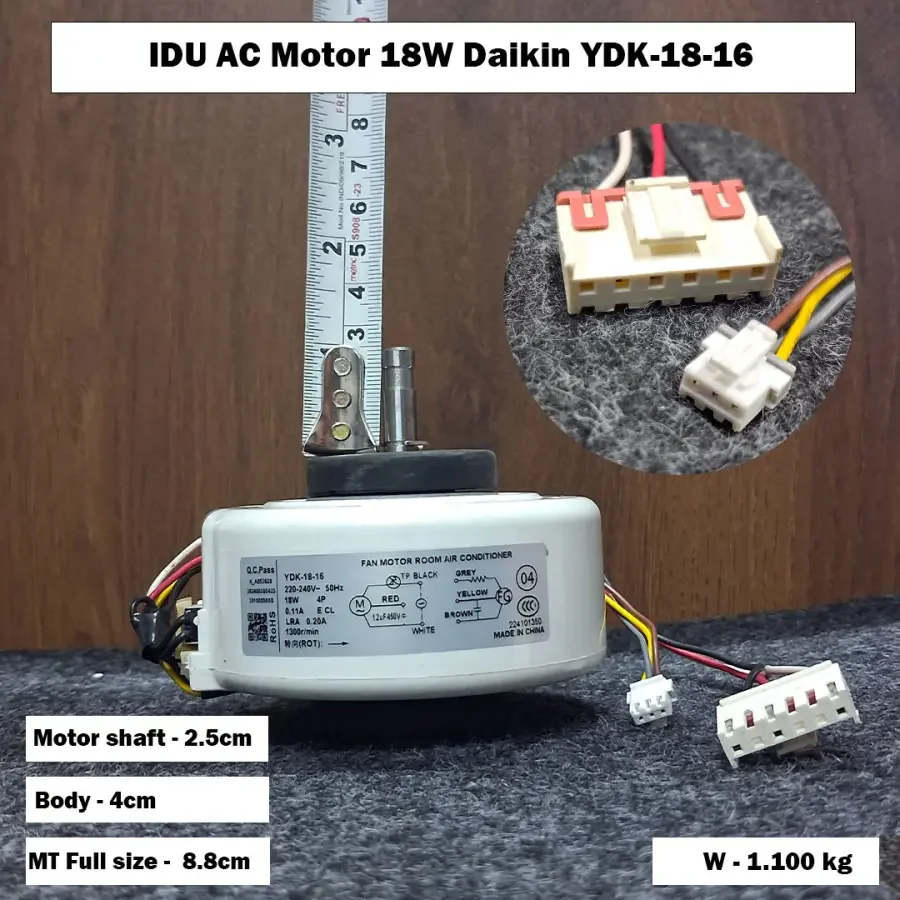 IDU AC Motor 18W Daikin YDK-18-16