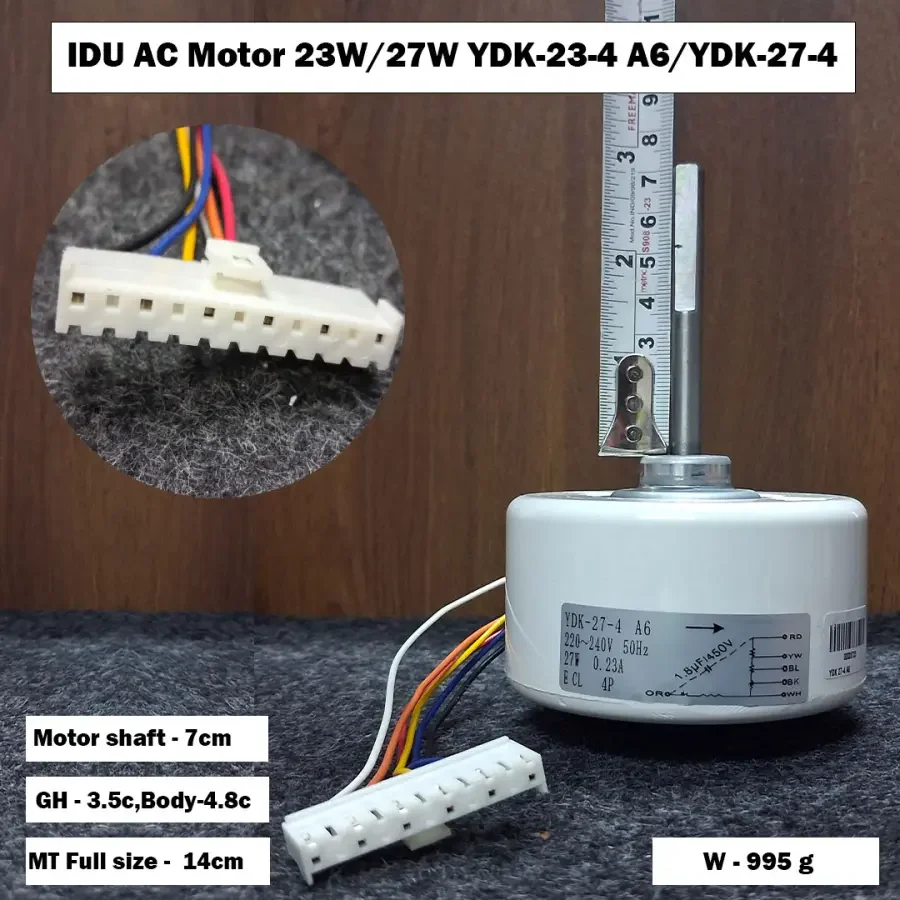IDU AC Motor 23W / 27W YDK-23-4 A6 / YDK-27-4