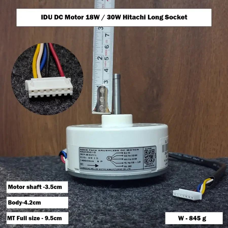 IDU DC Motor 18W / 30W Hitachi Long Socket