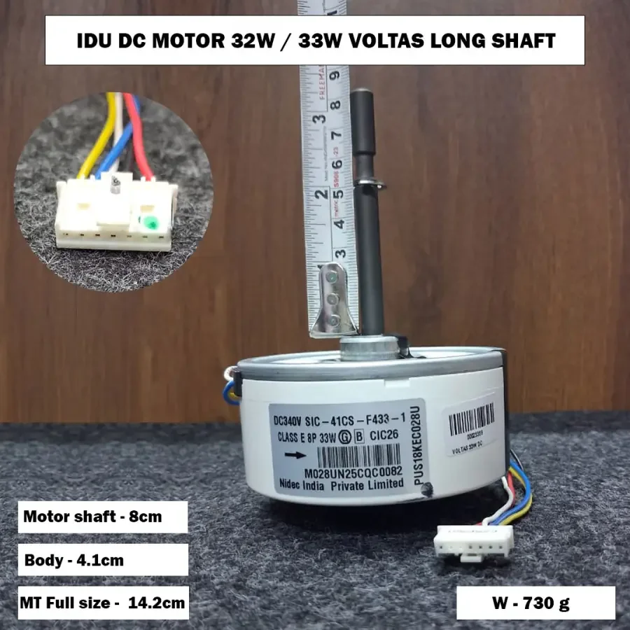 IDU DC MOTOR 32W / 33W VOLTAS LONG SHAFT