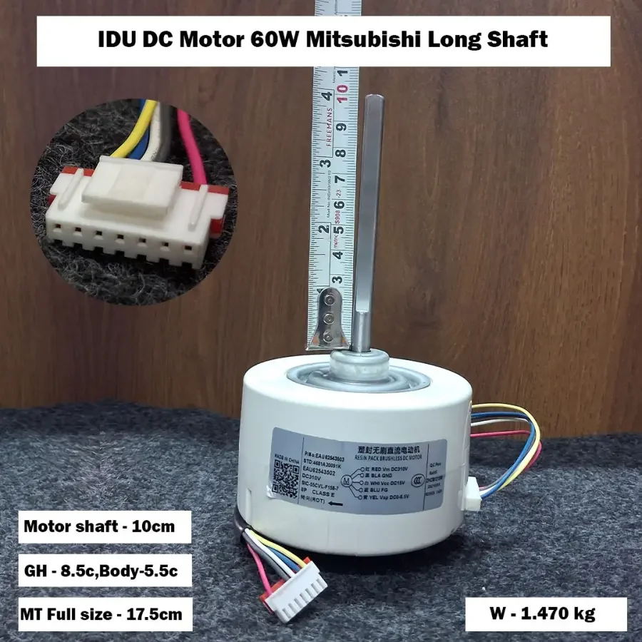 IDU DC Motor 60W Mitsubishi Long Shaft