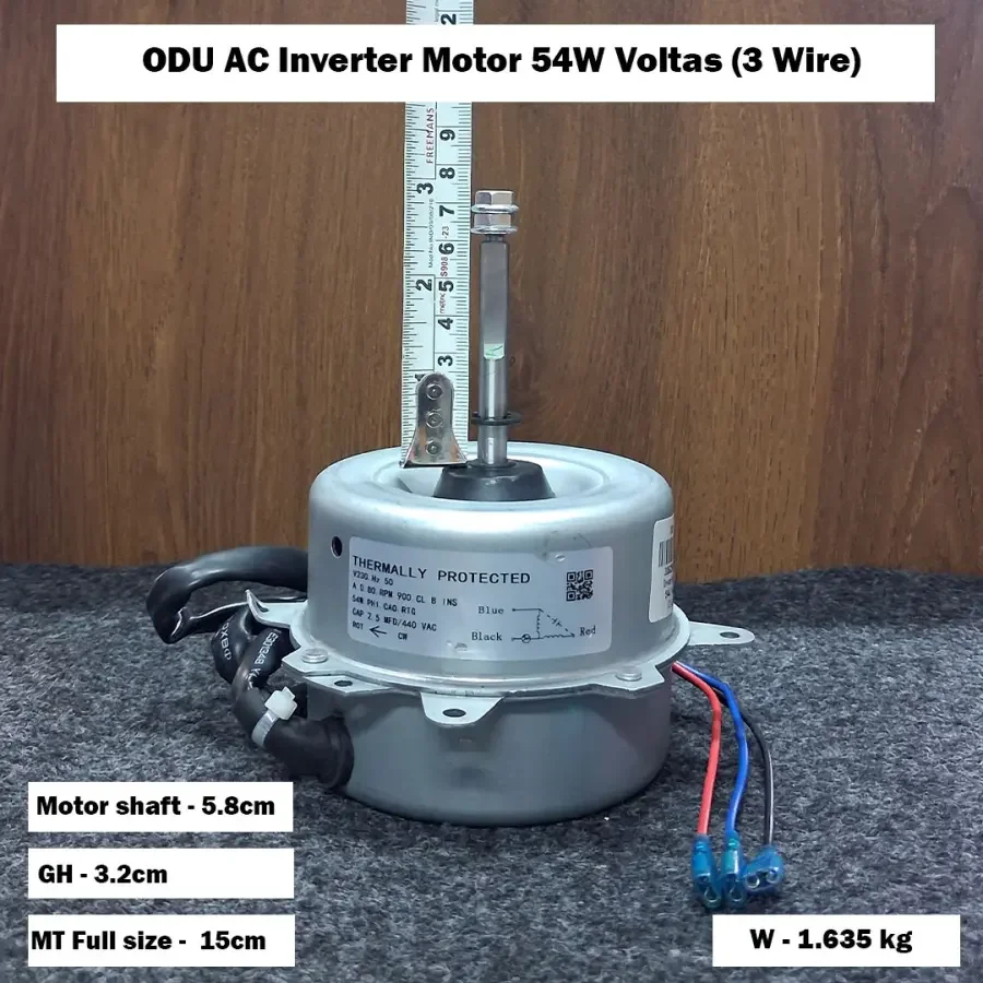 ODU AC Inverter Motor 54W Voltas (3 Wire)