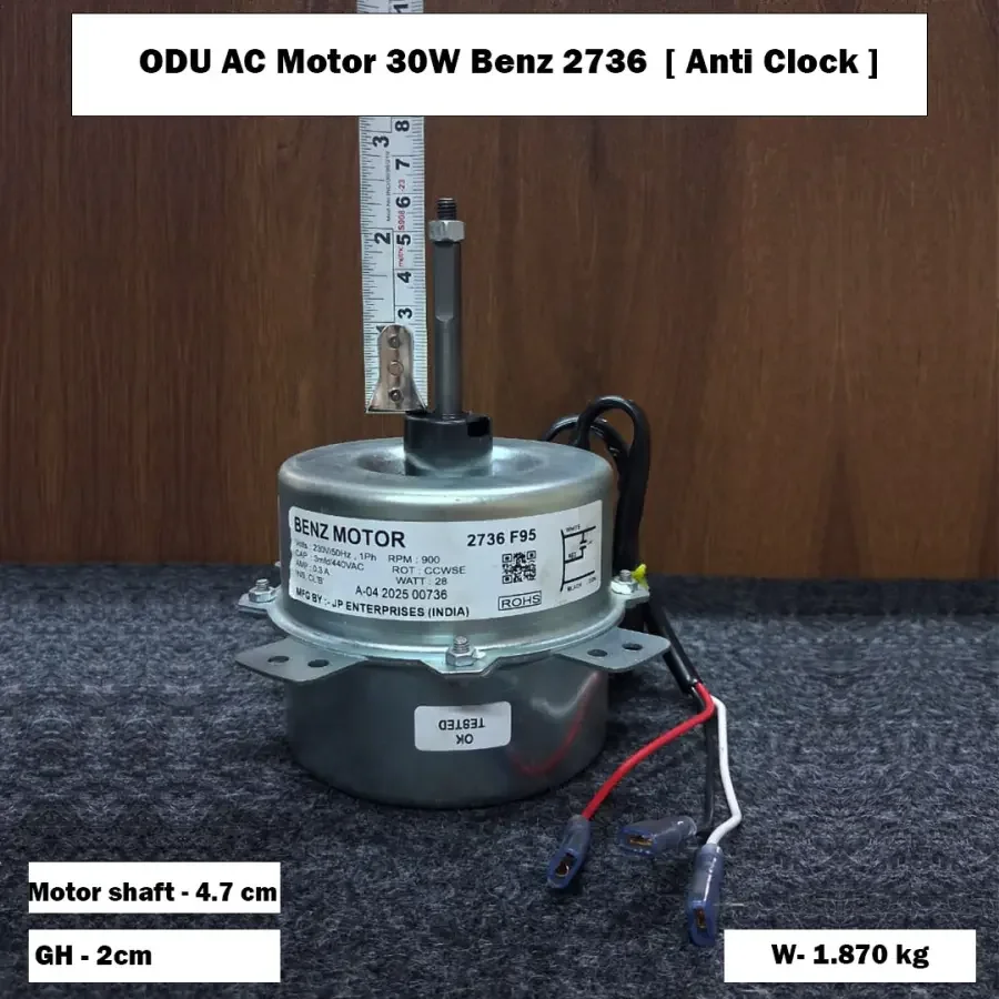 ODU AC Motor 30W Benz 2736 [ Anti Clock ]