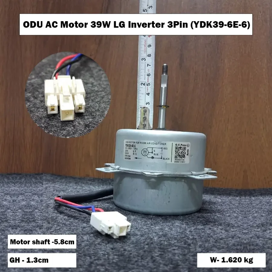 ODU AC Motor 39W LG Inverter 3Pin (YDK39-6E-6)