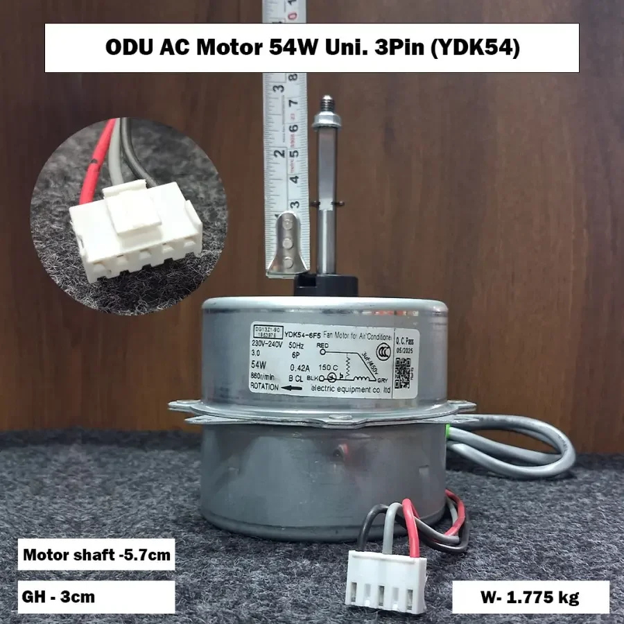 ODU AC Motor 54W Uni. 3Pin (YDK54)