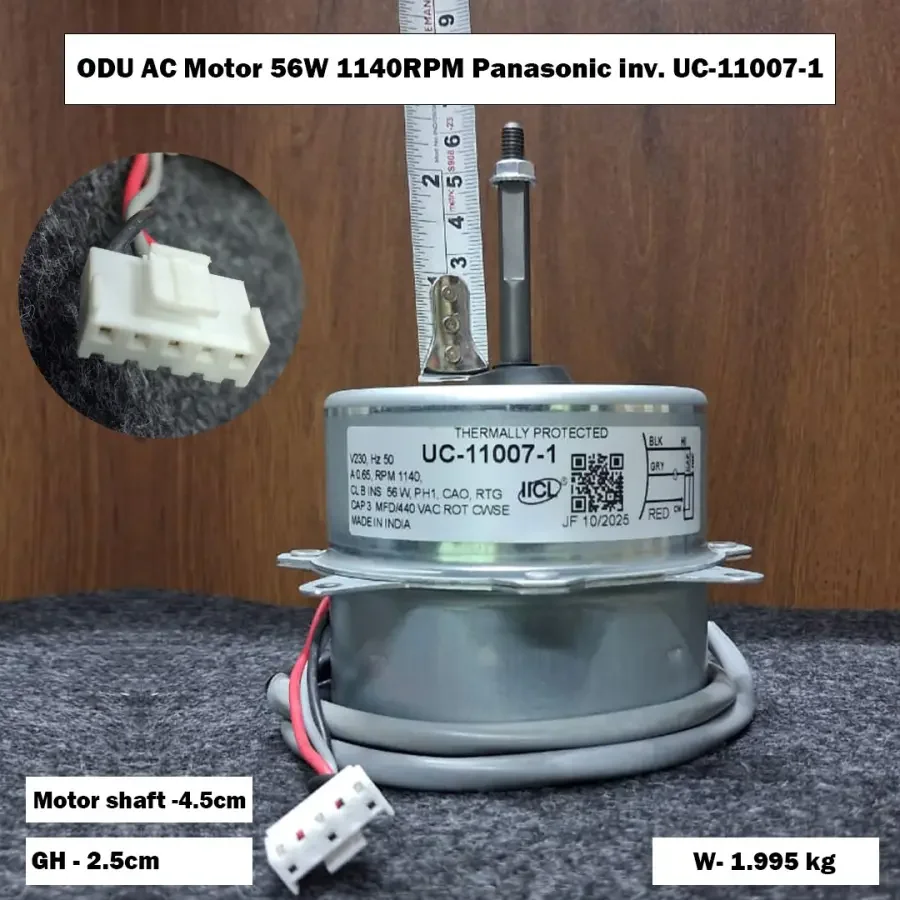 ODU AC Motor 56W 1140RPM Panasonic inv. UC-11007-1