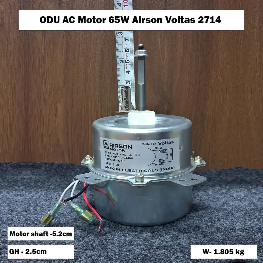 ODU AC Motor 65W Airson Voltas 2714