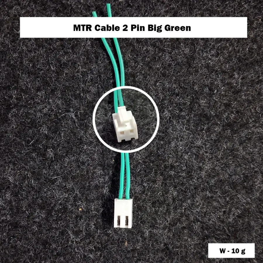 MTR Cable 2 Pin Big Green