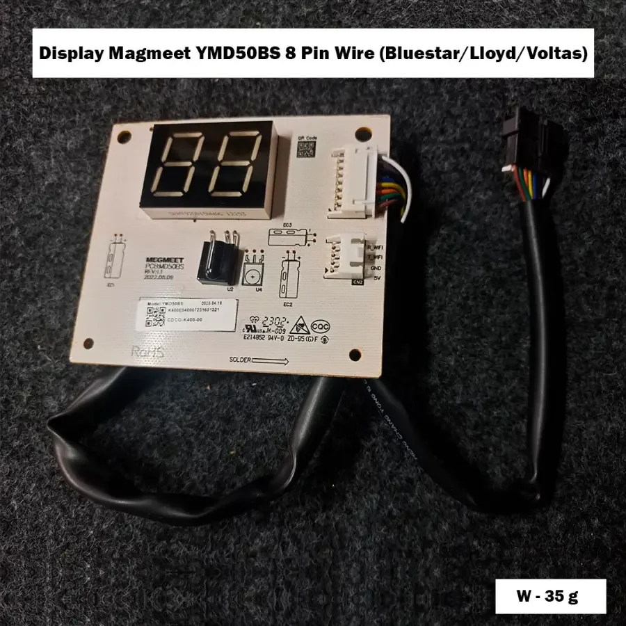 Display Magmeet YMD50BS 8 Pin Wire (Bluestar/Lloyd/Voltas)