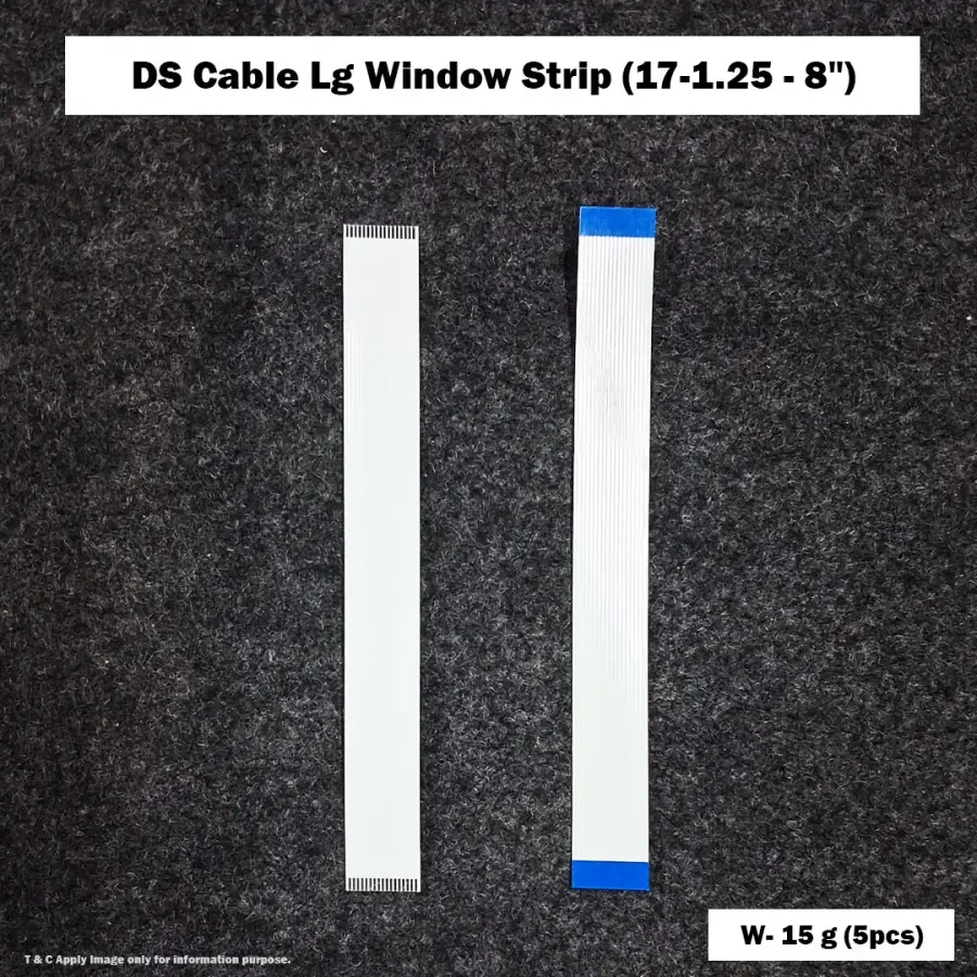 DS Cable Lg Window Strip (17-1.25 - 8")