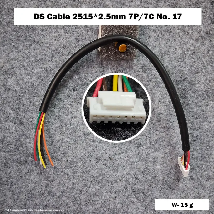 DS Cable 2515*2.5mm 7P/7C No. 17