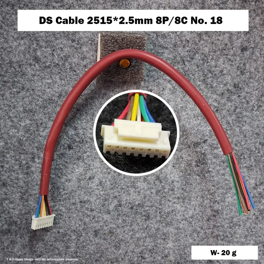 DS Cable 2515*2.5mm 8P/8C No. 18