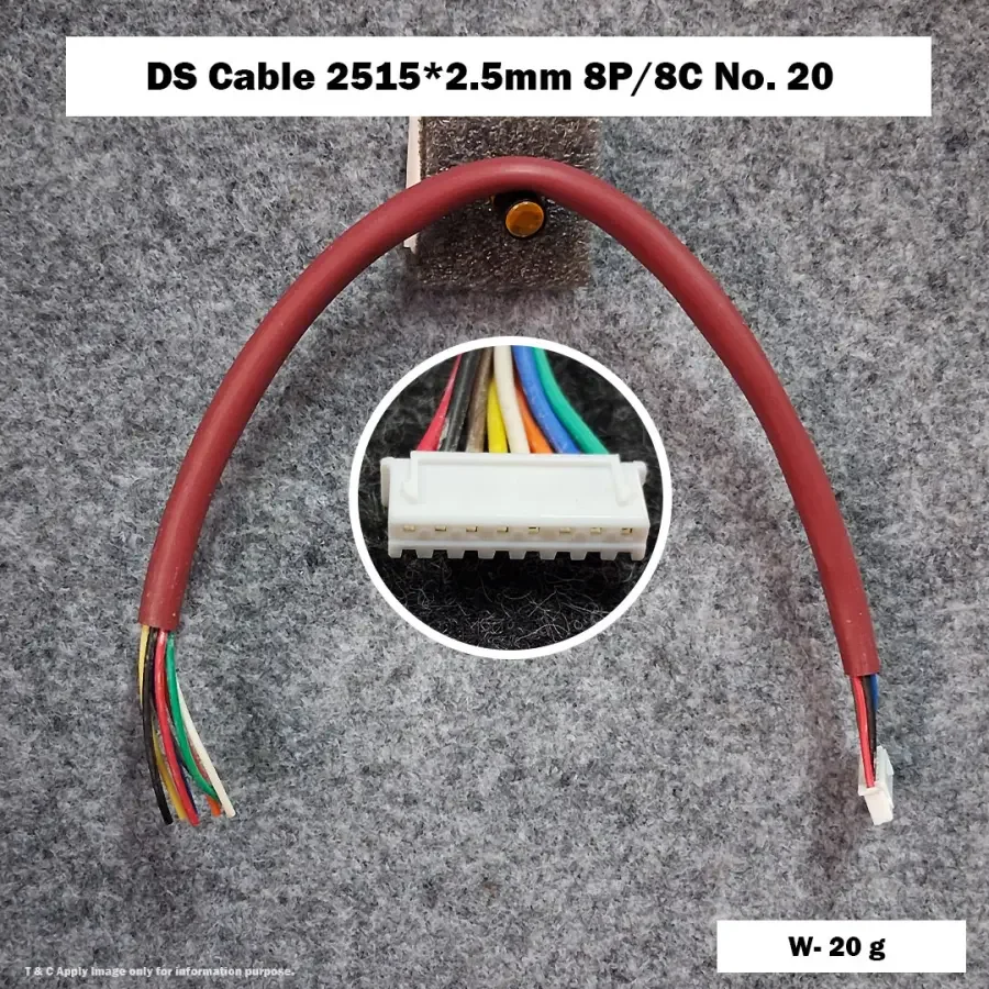 DS Cable 2515*2.5mm 8P/8C No. 20