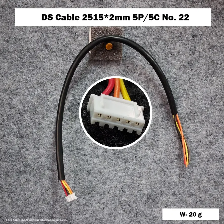 DS Cable 2515*2mm 5P/5C No. 22