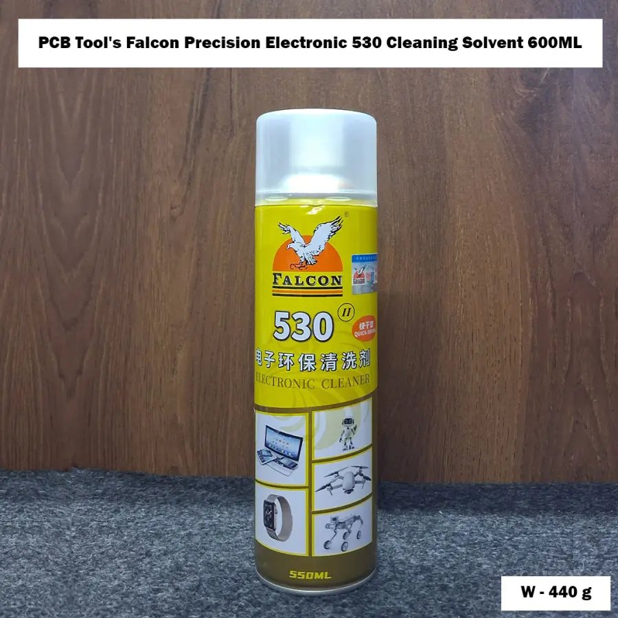 PCB Tool's Falcon Precision Electronic 530 Cleaning Solvent 600ML