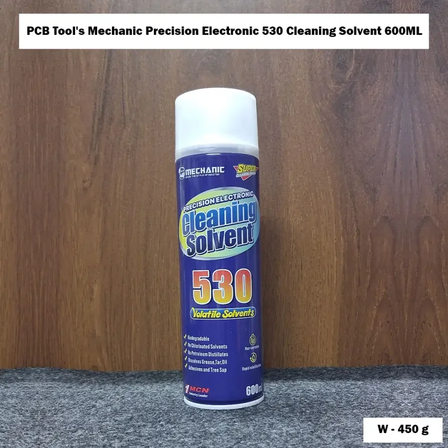 PCB Tool's Mechanic Precision Electronic 530 Cleaning Solvent 600ML