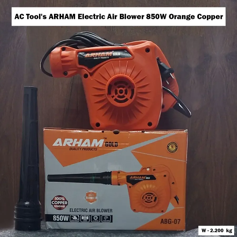 AC Tool's ARHAM Electric Air Blower 850W Orange Copper