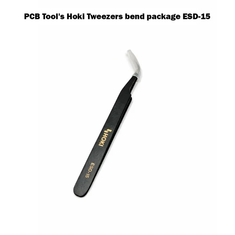 PCB Tool's Hoki Tweezers bend package ESD-15