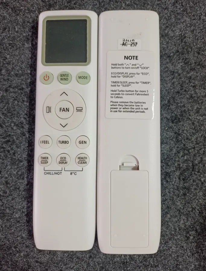 Remote 241A Y