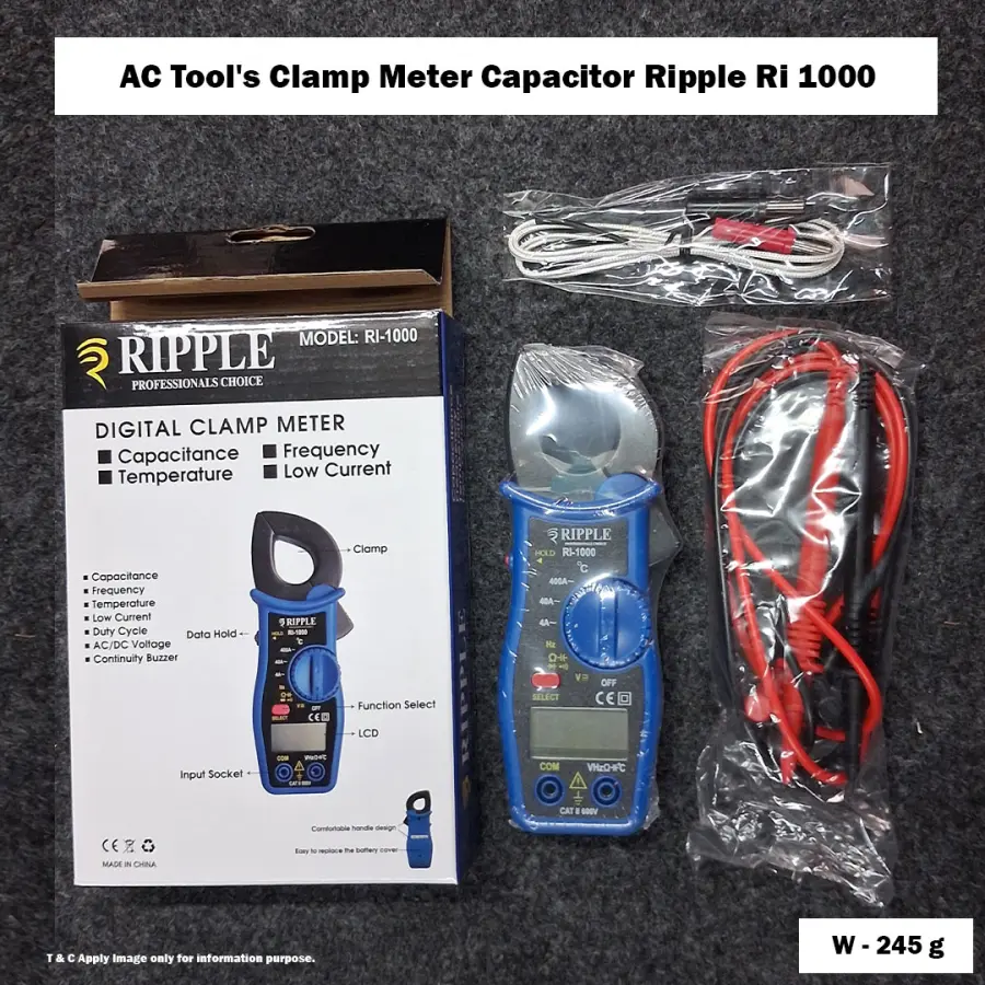 AC Tool's Clamp Meter Capacitor Ripple Ri 1000