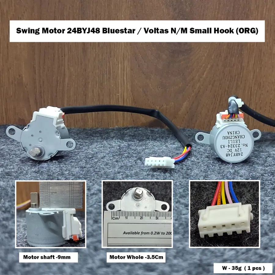 Swing Motor 24BYJ48 Bluestar / Voltas N/M Small Hook (ORG)
