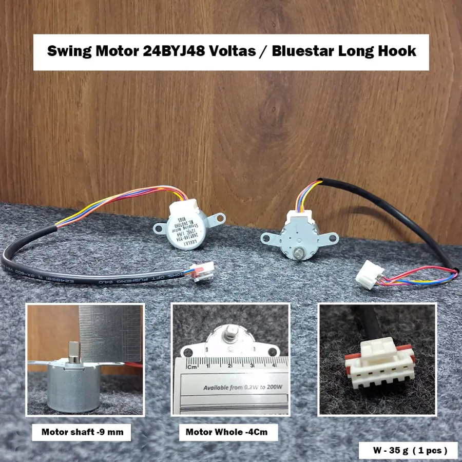Swing Motor 24BYJ48 Voltas / Bluestar Long Hook