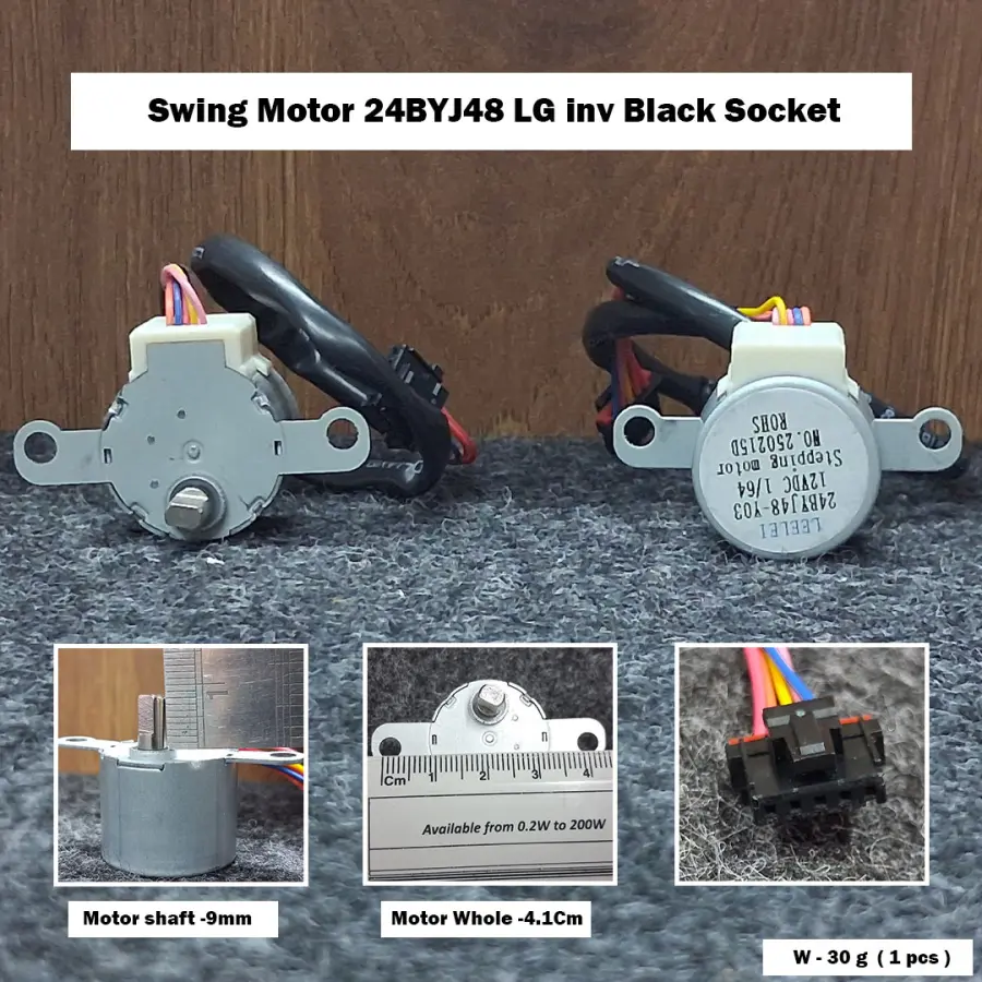 Swing Motor 24BYJ48 LG inv Black Socket