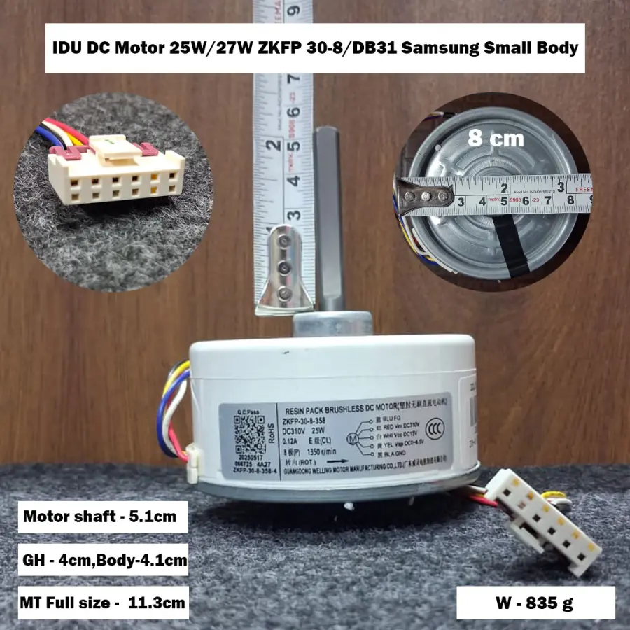IDU DC Motor 25W/27W ZKFP 30-8/DB31 Samsung Small Body