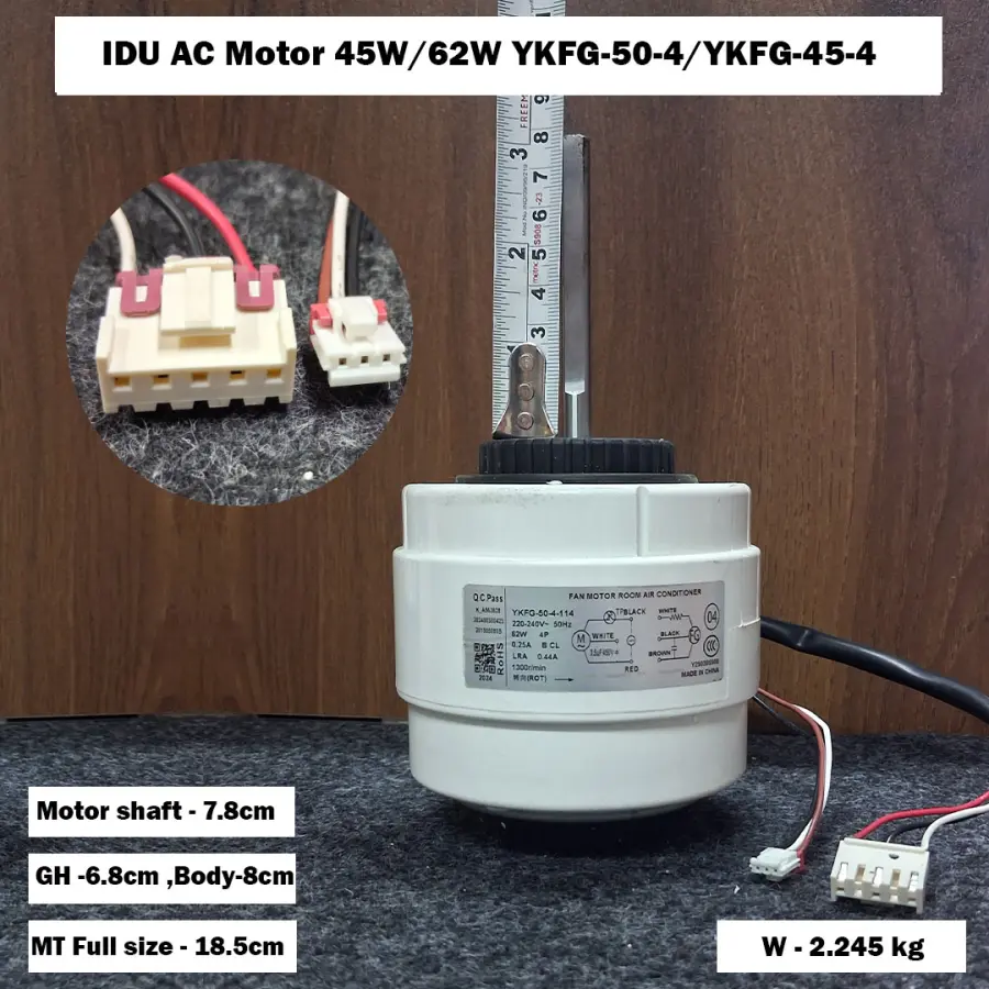 IDU AC Motor 45W/62W YKFG-50-4/YKFG-45-4