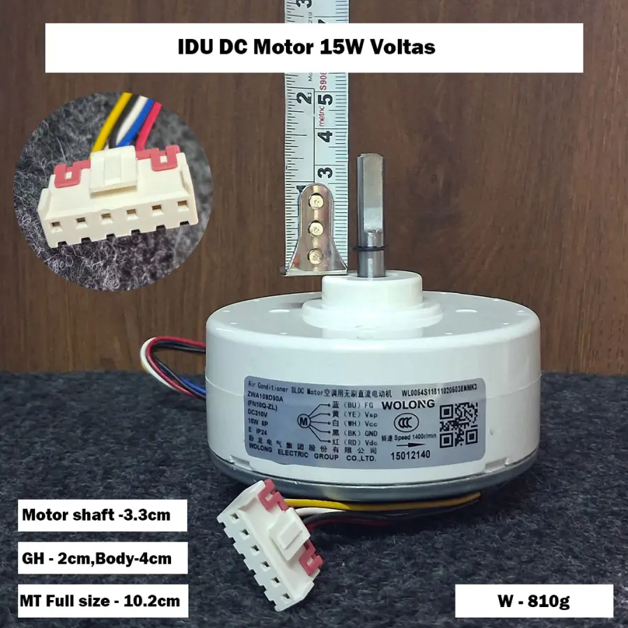 IDU DC Motor 15W Voltas