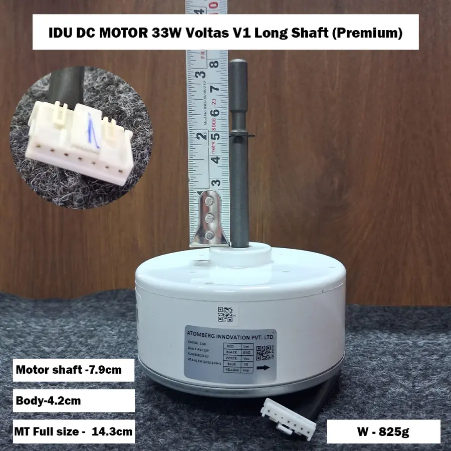 IDU DC MOTOR 33W Voltas V1 Long Shaft (Premium)