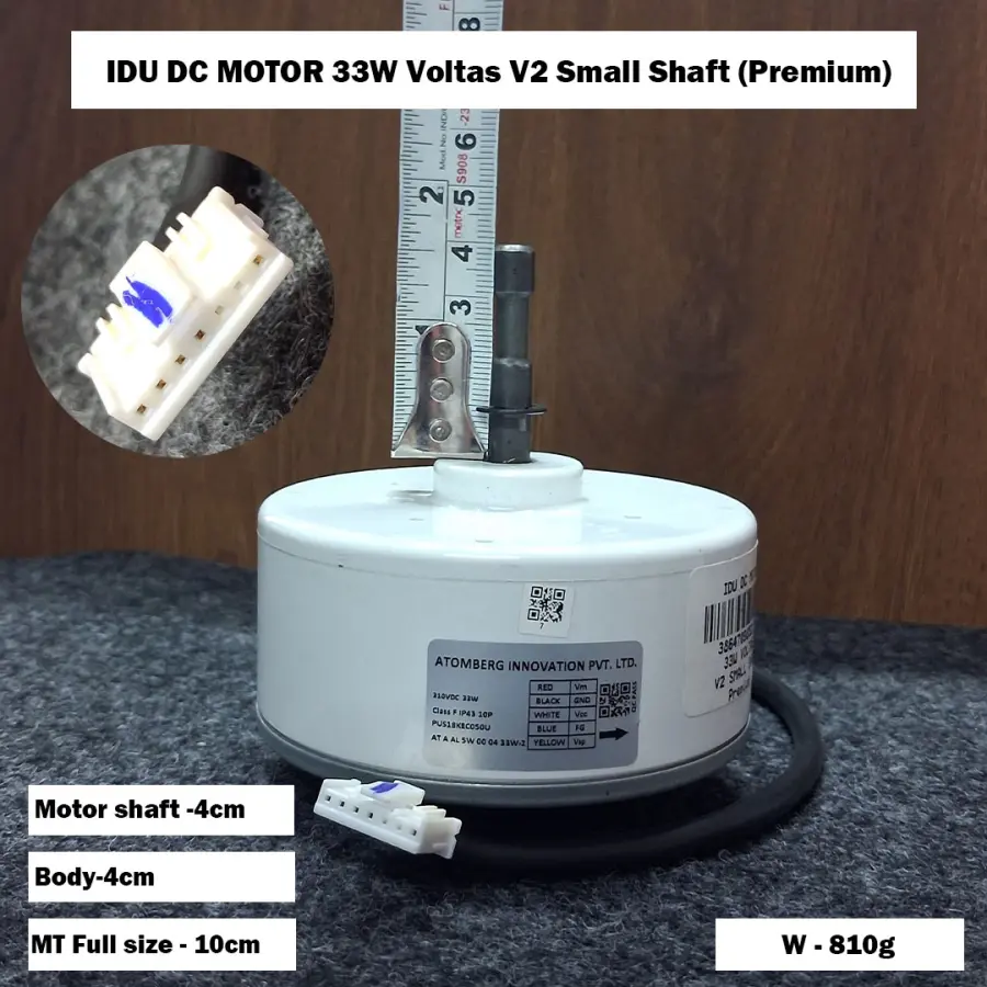 IDU DC MOTOR 33W Voltas V2 Small Shaft (Premium)