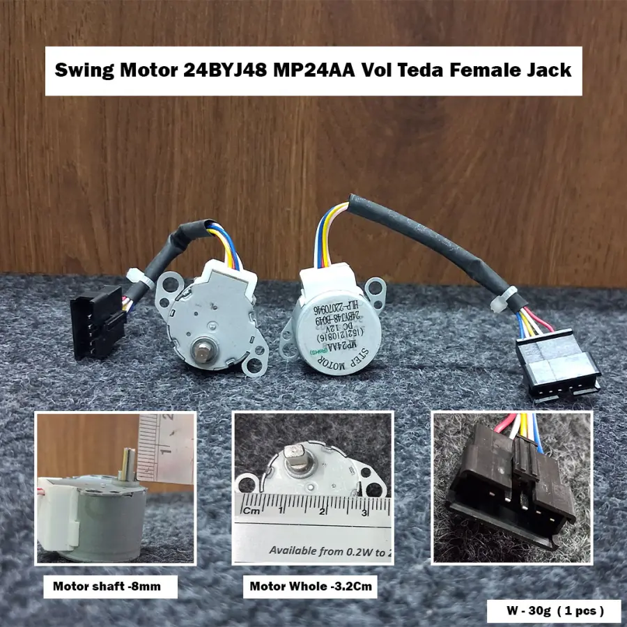 Swing Motor 24BYJ48 MP24AA Vol Teda Female Jack
