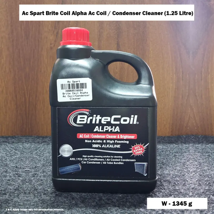 Ac Spart Brite Coil Alpha Ac Coil / Condenser Cleaner (1.25 Litre)