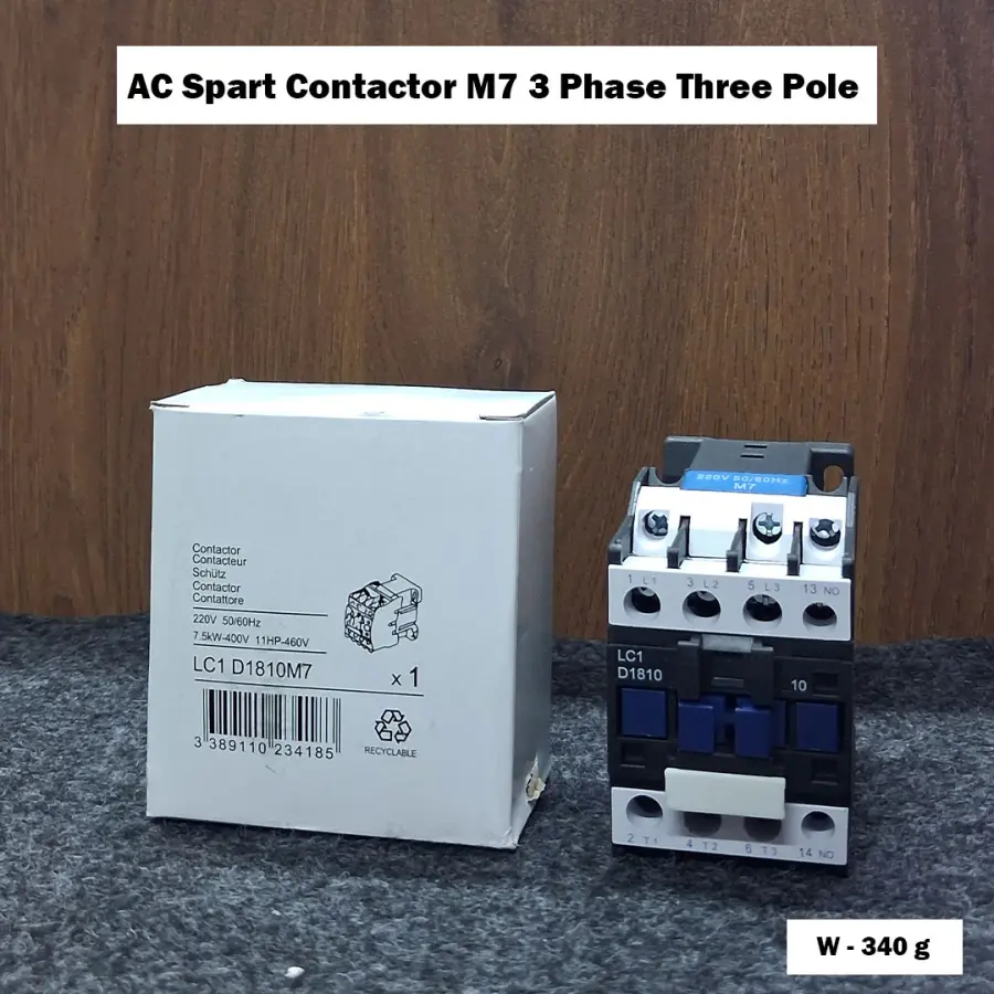 AC Spart Contactor M7 3 Phase Three Pole