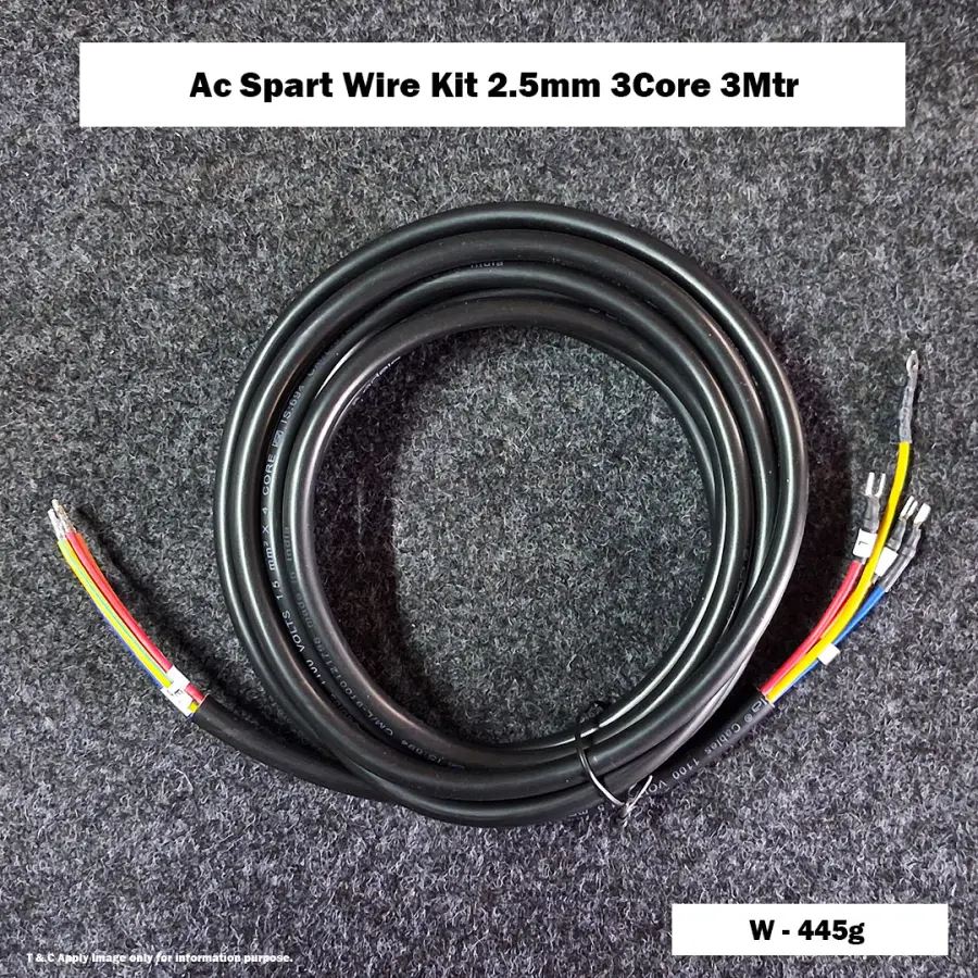 Ac Spart Wire Kit 2.5mm 3Core 3Mtr