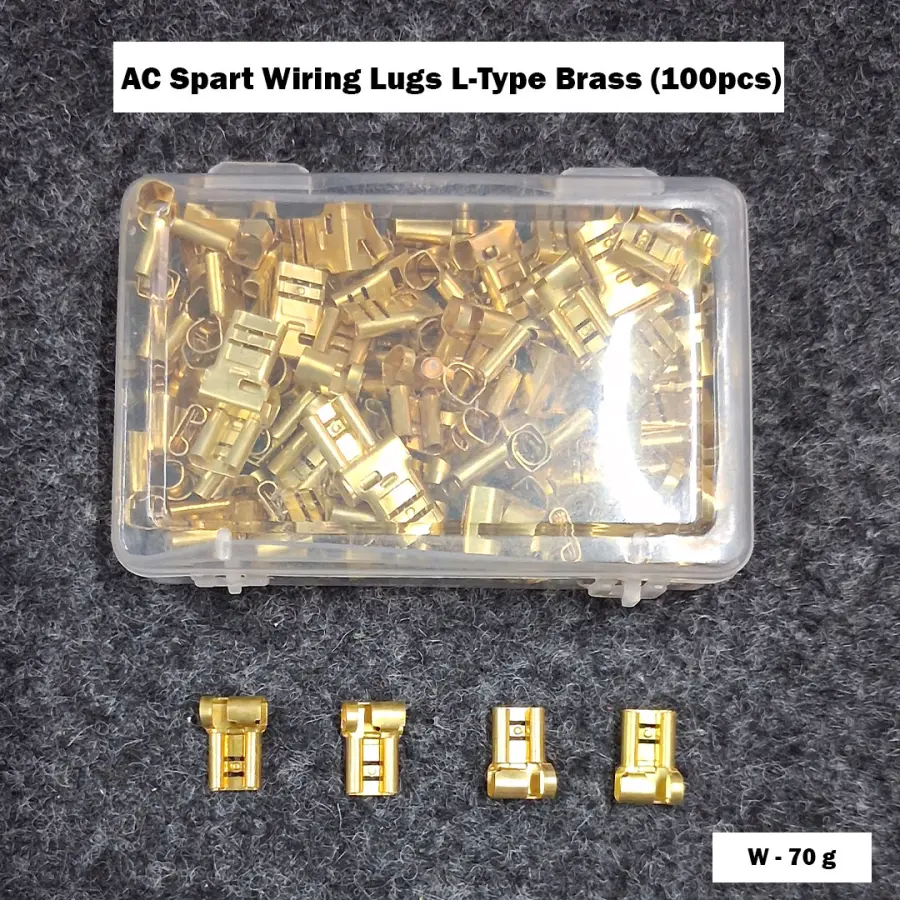 AC Spart Wiring Lugs L-Type Brass (100pcs)