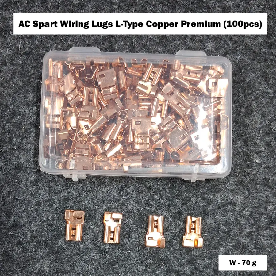 AC Spart Wiring Lugs L-Type Copper Premium (100pcs)