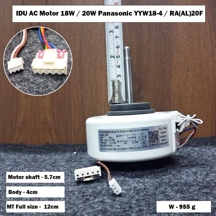 IDU AC Motor 18W / 20W Panasonic YYW18-4 / RA(AL)20F
